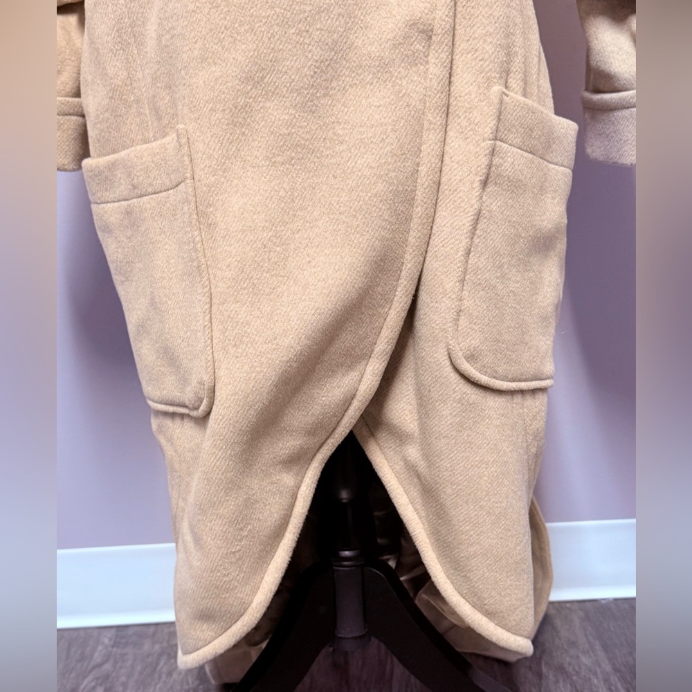 EUC Limited WRAP Tulip WOOL Coat 3/4 SLEEVE Dolman - Picture 11 of 14